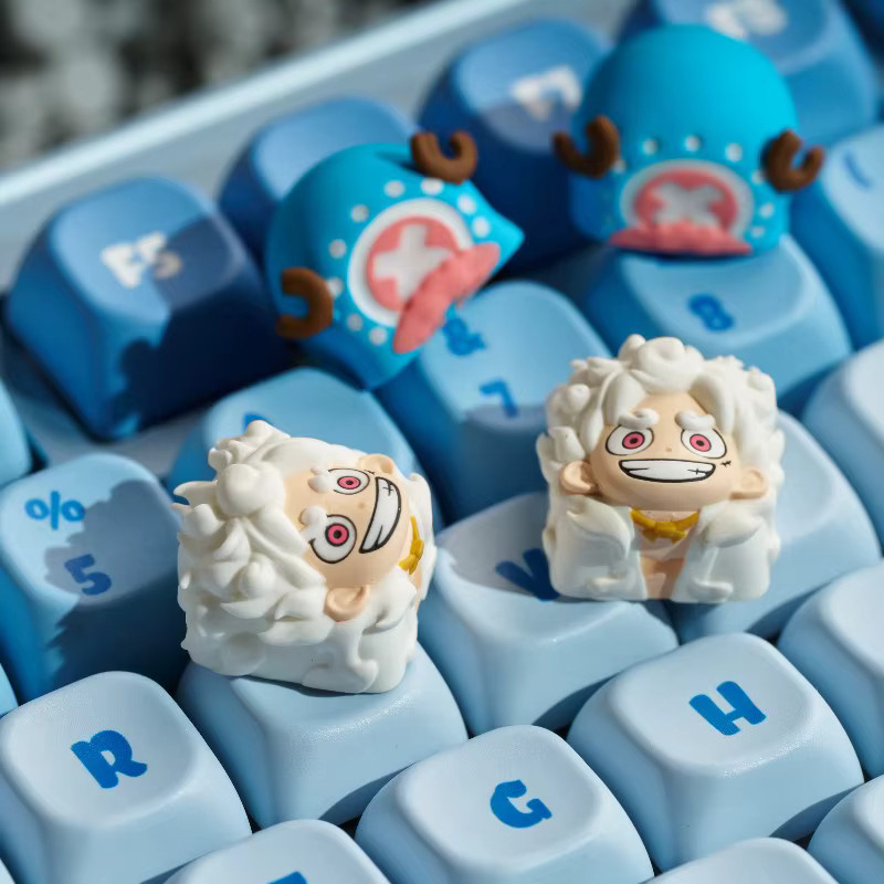 Bandai One Piece Monkey D. Luffy Anime Tastenkappe für mechanische Tastaturen, Multicolor - Bild 2