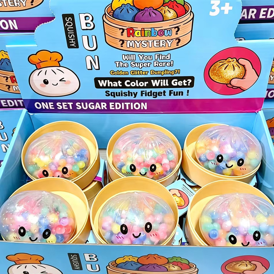 Bandai Regenbogen-Dumpling Squishy, Sensorisches Quetschspielzeug - Bild 2