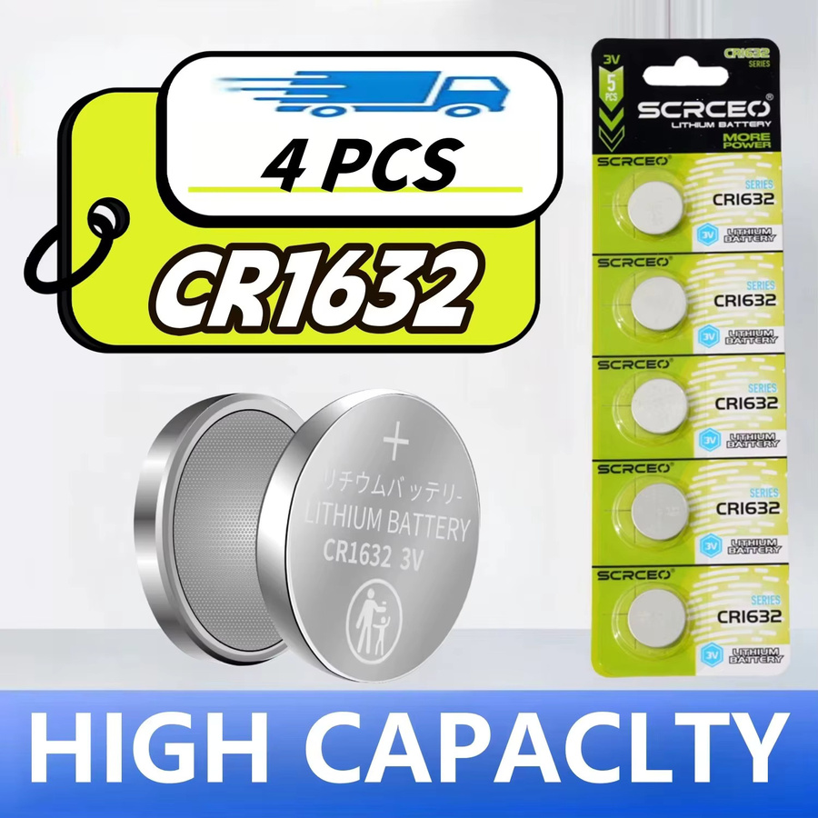 SCRCEO CR1632 3V Lithium-Knopfzellen in Silber für Uhren, Autos und Spielzeuge - Bild 3
