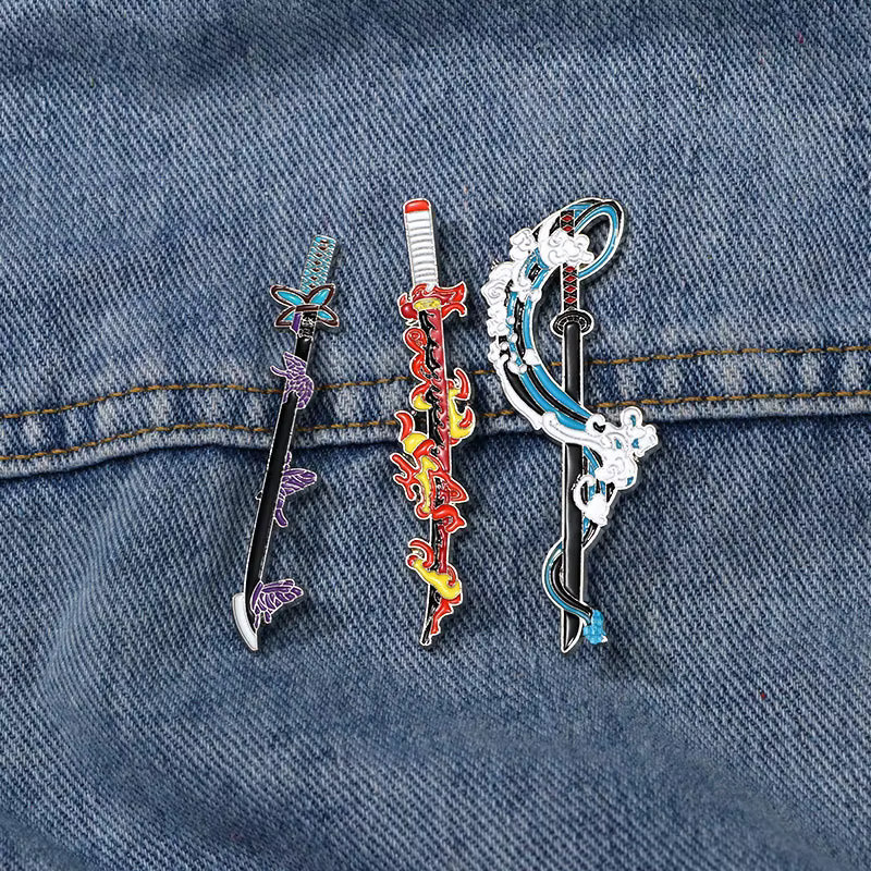Bandai Demon Slayer Hashira Nichirin Schwert Emaille-Pins, Unisex - Bild 4