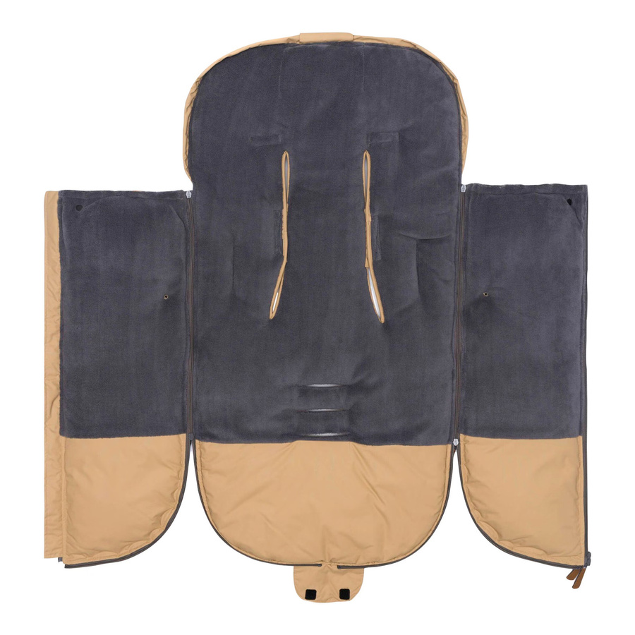Babycab Winterfußsack Mala braun mit Fleece und reflektierenden Elementen - Bild 3