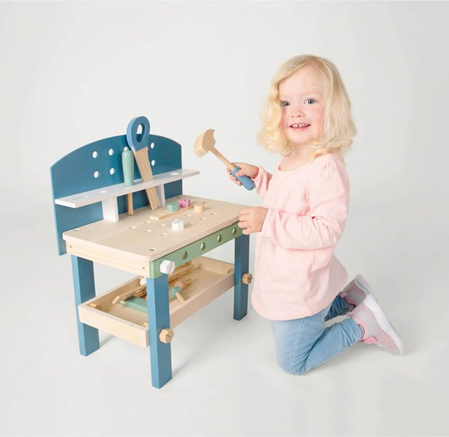 Small Foot Werkbank kompakt Nordic ab 3 Jahren - Bild 1