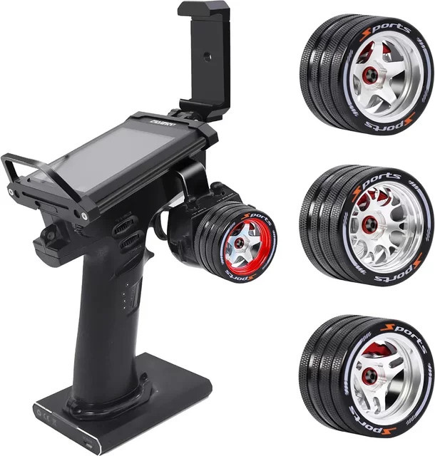 Fimonda Sender-Handrad-Lenkrad mit Bremsscheibe, rot, schwarz - Bild 1