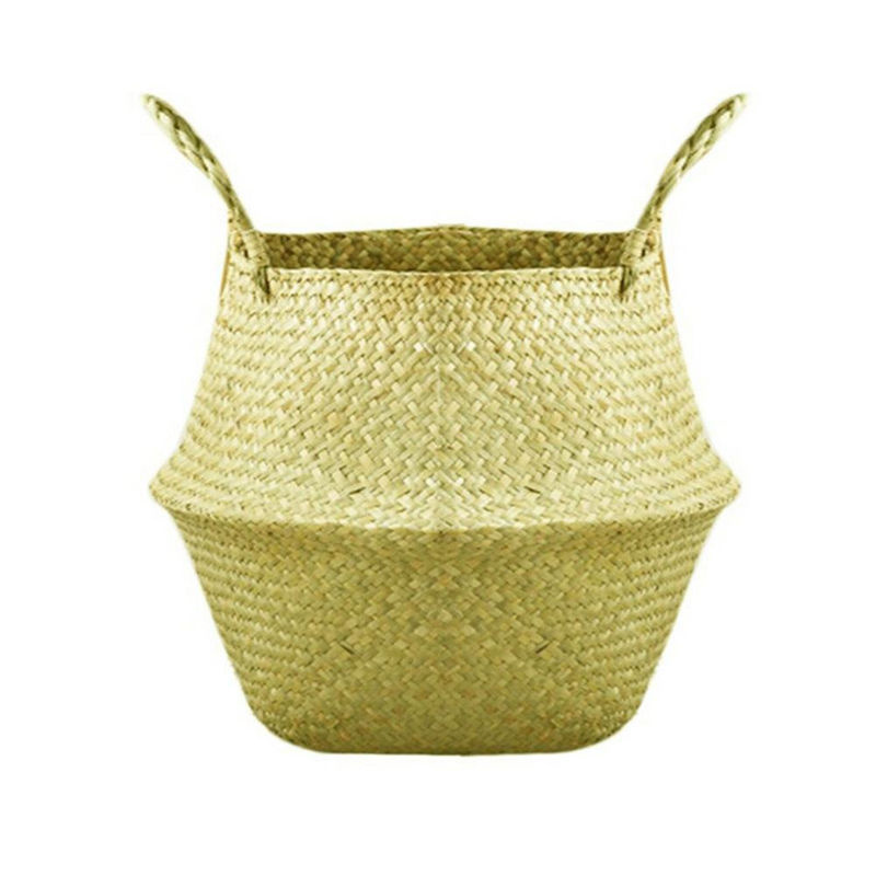 CosyHome Geflochtener Blumenkorb aus Rattan in Braun und Beige im Bohemian Stil für Topfpflanzen und Dekoration - Bild 5