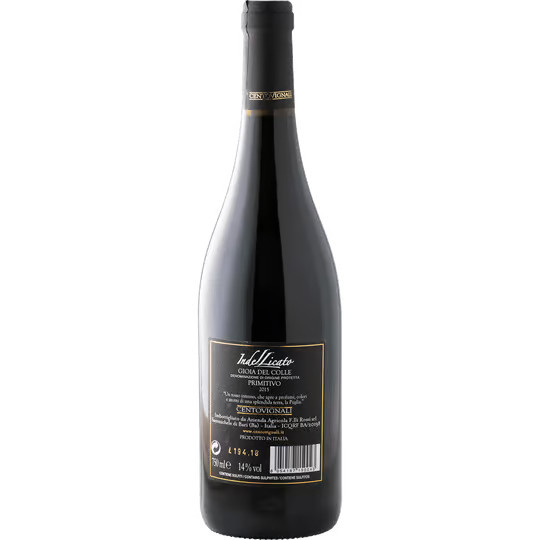 Indellicato Primitivo Gioia del colle DOP, trocken, Rotwein, 0,75 l - Bild 2