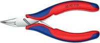 Knipex Elektronik-Greifzange mit durchgestecktem Gelenk und Mehrkomponenten-Hüllen, Multicolor, Länge: 115 mm - Bild 1
