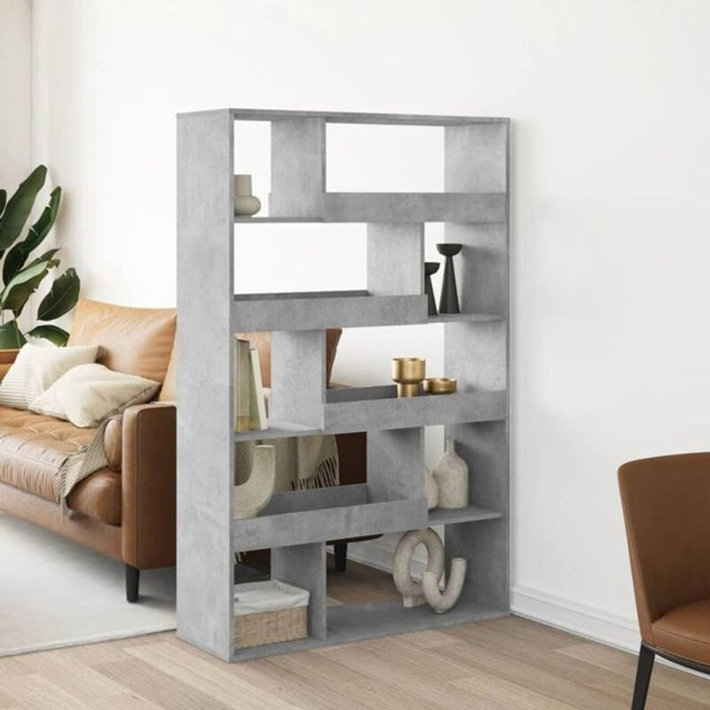 Vidaxl Raumteiler aus Holzwerkstoff in Grau, modern und klassisch, freistehend, B/T/H: 100 x 33 x 156,5 cm - Bild 1