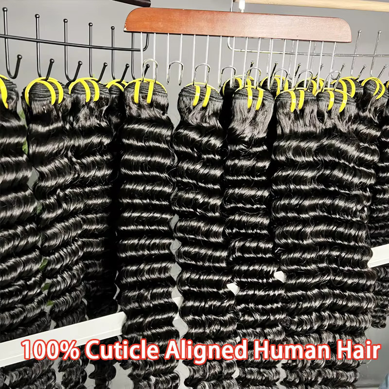GDYLuxury Deep Wave Echthaar-Bündel, Vietnamesisches Echthaar, Unisex - Bild 5