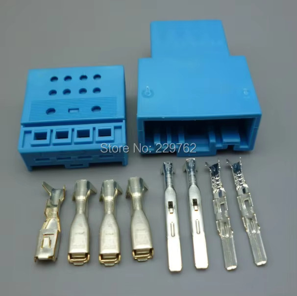 Shhworldsea 4-poliger Auto-Lautsprecherstecker 1719093-3 B für BMW, blaue Kabelsteckdose für Kfz-Audio-Verkabelung - Bild 1