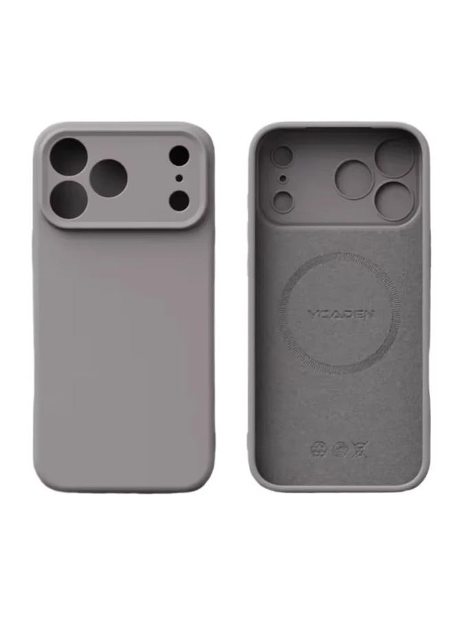 Stoßfeste MagSafe Schutzhülle aus Silikon für iPhone 17 Pro Max 16 15 14 13 12 in Rot, Braun und Grau - Bild 2