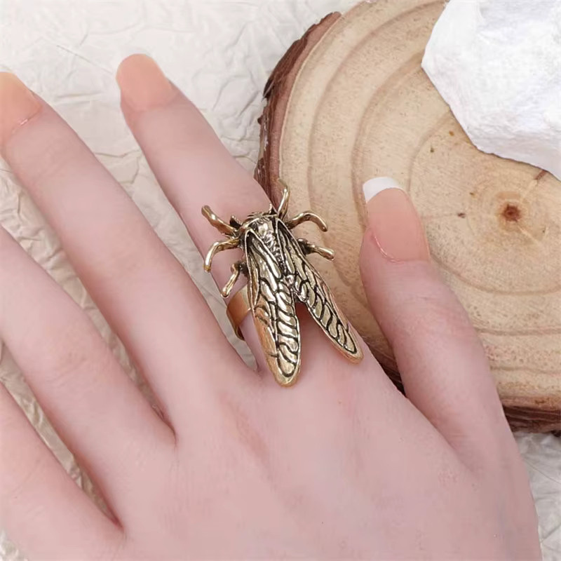 BELLA-Bee Insektenring, Messing, Zikade, Unisex, verstellbar - Bild 2
