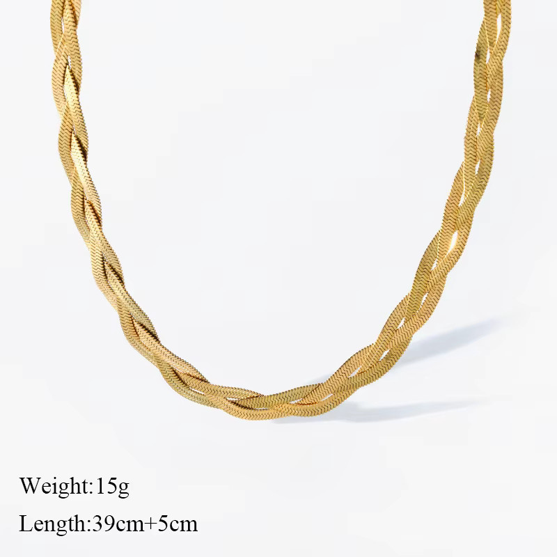 GANEMLY Schmuck-Set, Edelstahl, Gold, Damen - Bild 2