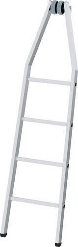 MUNK Günzburger Steigtechnik Aluminium Glasreinigerleiter in Silber, 4 Sprossen, Höhe: 168 cm, Breite: 120 cm - Bild 1