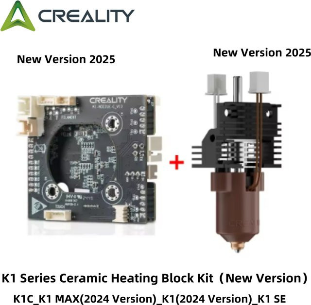 Creality Keramik-Heizblock-Kit neue Version für K1, K1 Max, K1C und K1 SE mit Schnallenanschluss - Bild 1