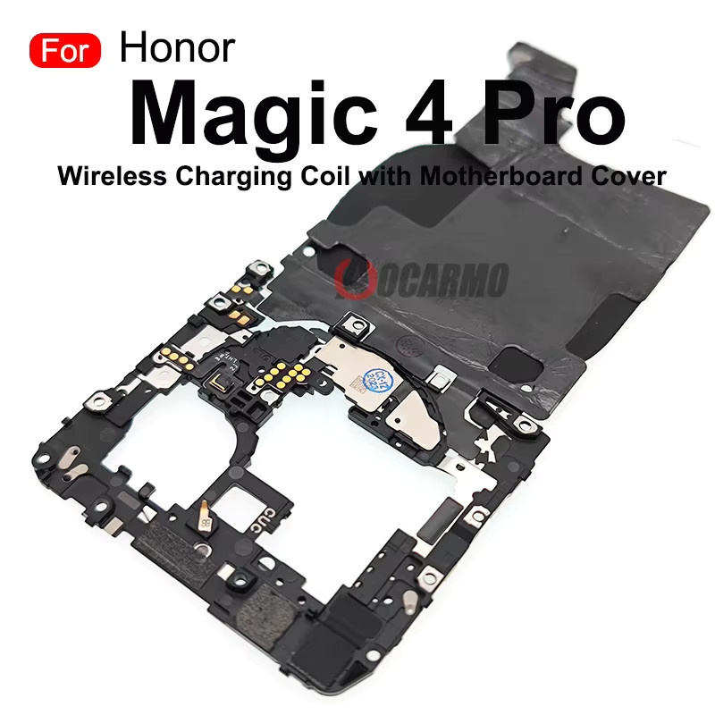 Honor Magic 4 Pro Ersatzteil Set mit NFC Modul, Drahtlose Ladespule, Flex Kabel, Motherboard Abdeckung sowie Proximity- und Umgebungslichtsensor in Schwarz - Bild 4