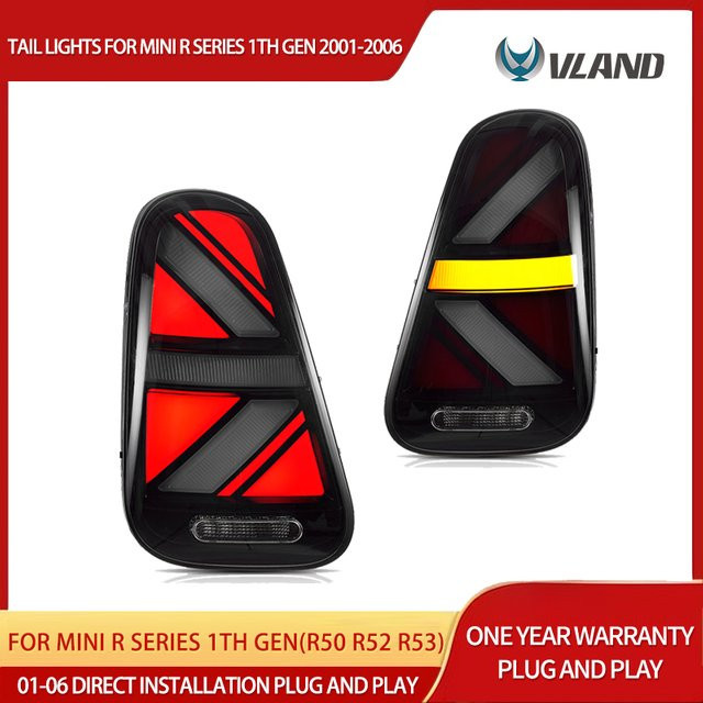 Vland LED-Rücklichter für Mini R-Serie 1. Generation (R50 R52 R53) mit sequenziellem Blinker und dynamischer Willkommensbeleuchtung - Bild 1