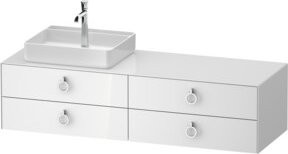 Duravit Waschtischunterschrank White Tulip in White, Breite: 160 cm, Tiefe: 55 cm, Höhe: 40,8 cm - Bild 1