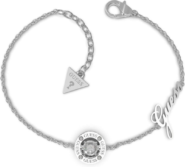 Guess Armband, Edelstahl, Silber, Kristall, Zirkonia, Damen - Bild 1