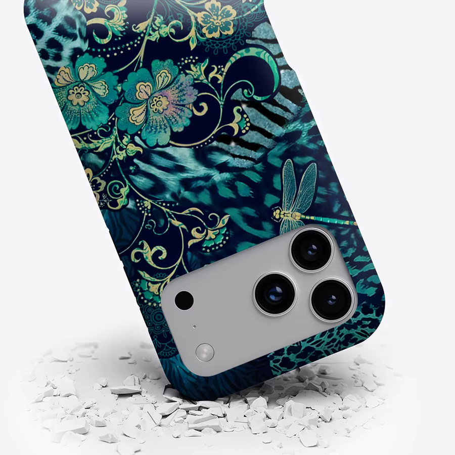 Potdemiel Magnetische Handyhülle Dschungel-Libelle für iPhone 17 16 15 14 13 Pro Max Plus, Mehrfarbig - Bild 3