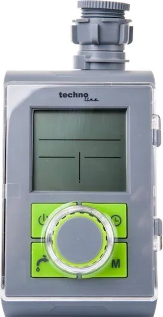 technoline Bewässerungscomputer WZ 1000 mit LCD-Display in Silber/Grau mit 3/4 Zoll Anschluss und Timer-Funktion - Bild 1