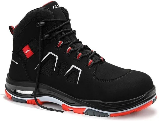 Elten Sicherheitsstiefel ALAN XXTP S3S Mid ESD in Schwarz-Rot, Größe 46 - Bild 1