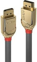 Lindy DisplayPort 1.4 Anschlusskabel Gold Line in Grau, Länge: 3,00 m - Bild 1