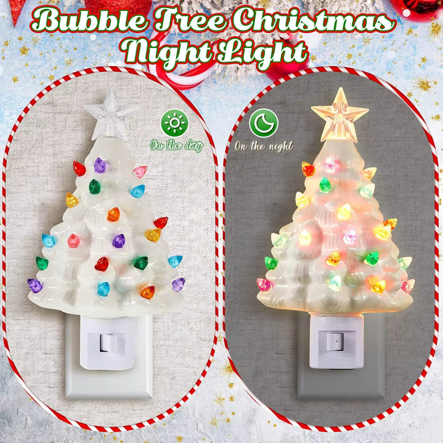Modernes LED Baum Nachtlicht in Multicolor für dein Schlafzimmer oder als Wanddekoration mit Netzstecker - Bild 1