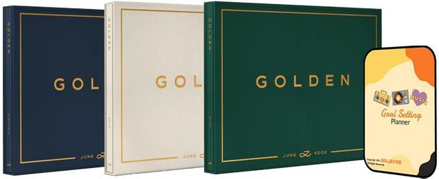 Jung Kook (BTS) GOLDENES Album Random Version in Gold und Multicolour - Bild 1
