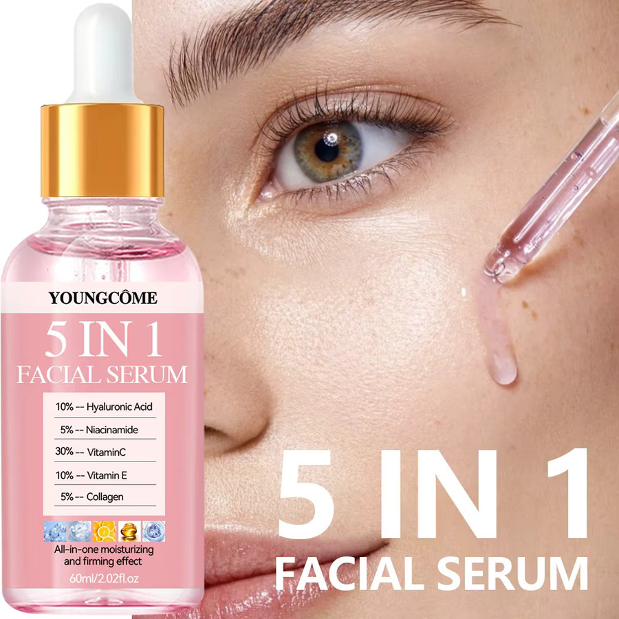 YOUNGCOME 5-in-1 Gesichtsserum, Vitamin C, Hyaluronsäure - Bild 1