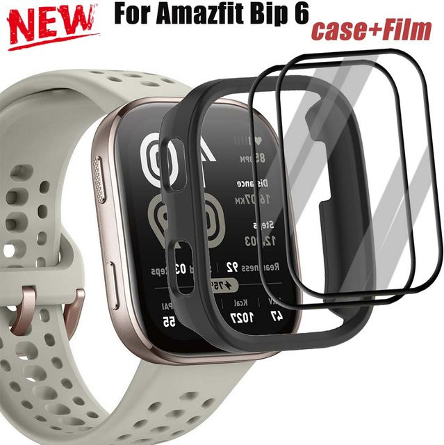 FancyWrist Displayschutzfolie für Amazfit Bip 6, Transparent, Schwarz - Bild 1