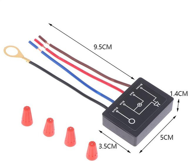 Love Of Ease Touch Dimmer Modul für Tischlampen, AC 110-230V Lichtschalter mit Sensor, Schwarz - Bild 1