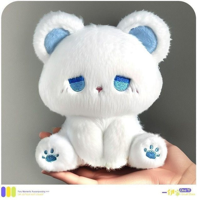 Yiran Health & Beauty Kawaii Katze Plüschtier, Sitzende Puppe, 16cm - Bild 1