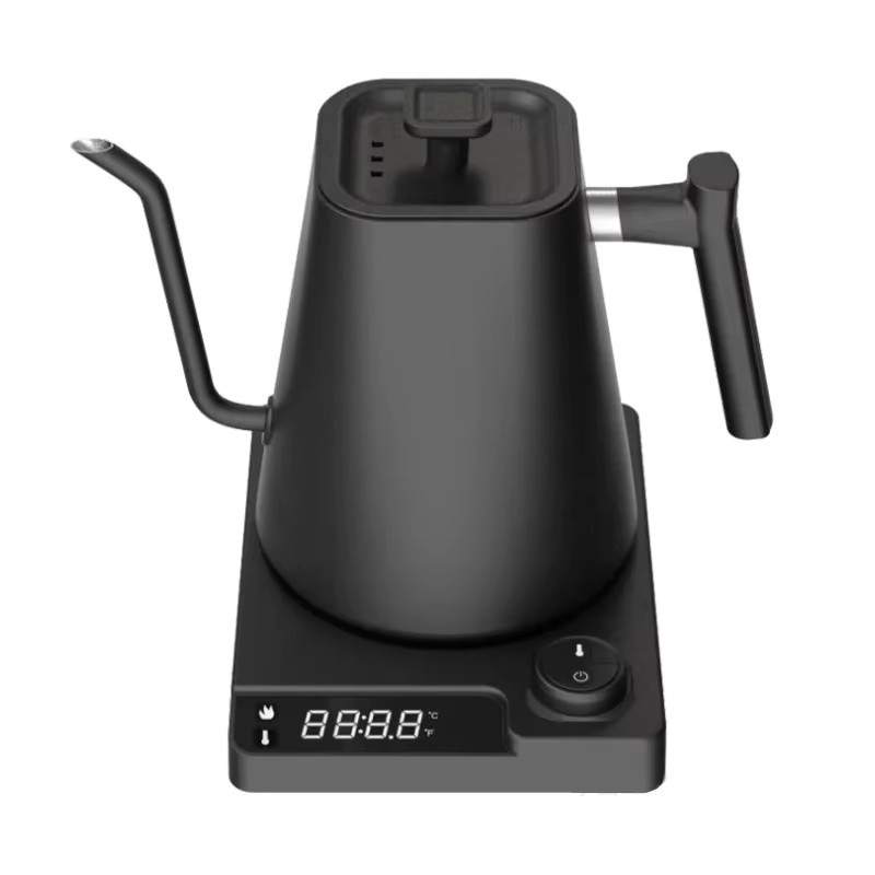TERLEIA Schwanenhals-Wasserkocher mit Temperaturregelung in Schwarz, 1200 W Teekessel für Kaffee und Tee - Bild 5