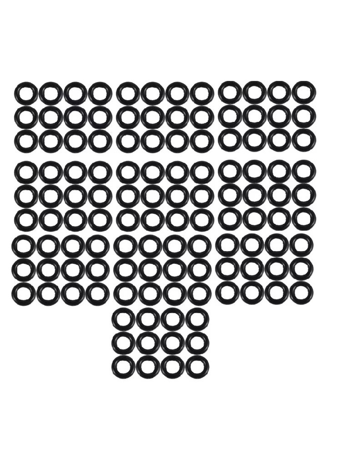 ATTWO O-Ringe aus Kunststoff, Gummidichtungen und Öldichtungen, Farbe: Schwarz, 120 Stück, Durchmesser: 9 mm, Dicke: 2,0 mm - Bild 4