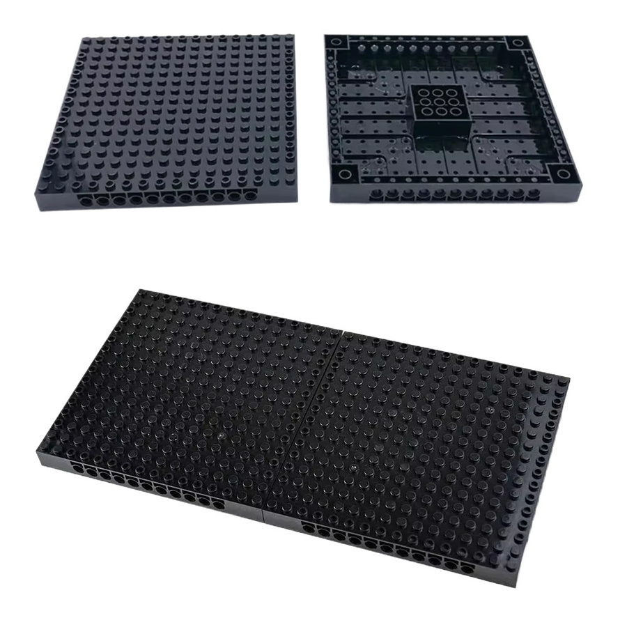 2er-Set wishiot Grundplatten für Technologie Bausteine in Schwarz mit 16 x 16 Löchern und 20 Pins - Bild 5