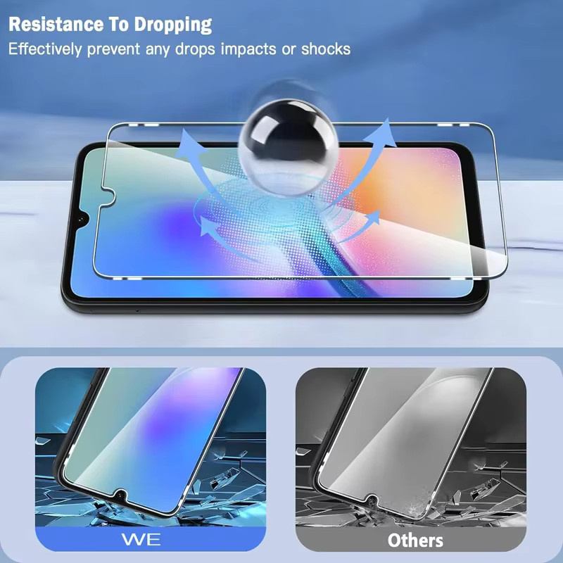 4er-Pack Ultra HD Displayschutzfolie aus gehärtetem Glas für Samsung Galaxy A55 A56 A53 A35 A25 A23 A06 A36 A26 A05 A54 A52 A73, transparent - Bild 6