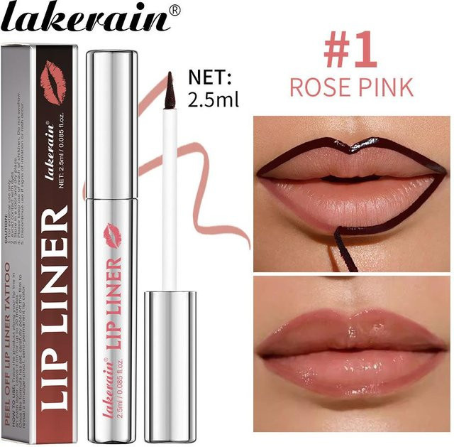 Lip Liner Peel Off Lip Stain Tattoo, Rose Pink, Matt - Bild 1