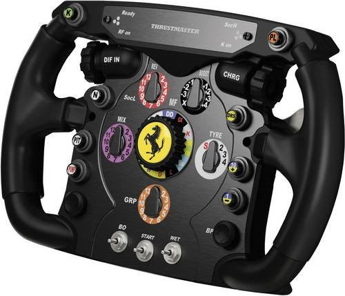 Thrustmaster Ferrari F1 Wheel Add-On Austausch-Lenkrad für PC und PlayStation in Schwarz und Silber - Bild 2