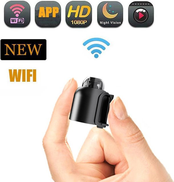 BESY X5 Mini Wifi IP Smart Home Kamera mit 1080P HD, Nachtsicht und KI-Personenerkennung, Schwarz - Bild 1