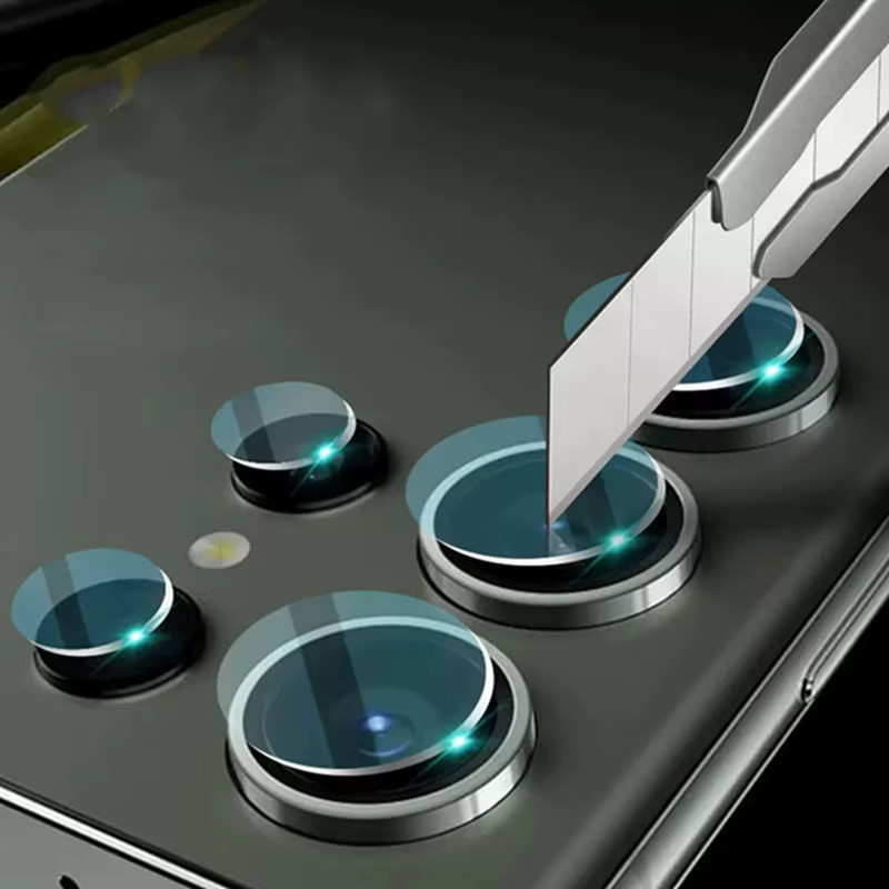 Kratzfester Rückkamera-Objektiv-Glasschutz für Samsung Galaxy S25 Edge, S24, S23 und S22 FE Plus in Transparent - Bild 3