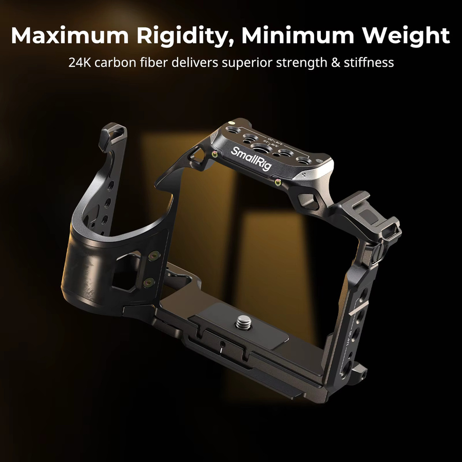 SmallRig Rhinoceros Kamera-Cage für Sony Alpha 7 V, 7R V und 7 IV in Schwarz mit Arca-Swiss Schnellwechselplatte - Bild 3