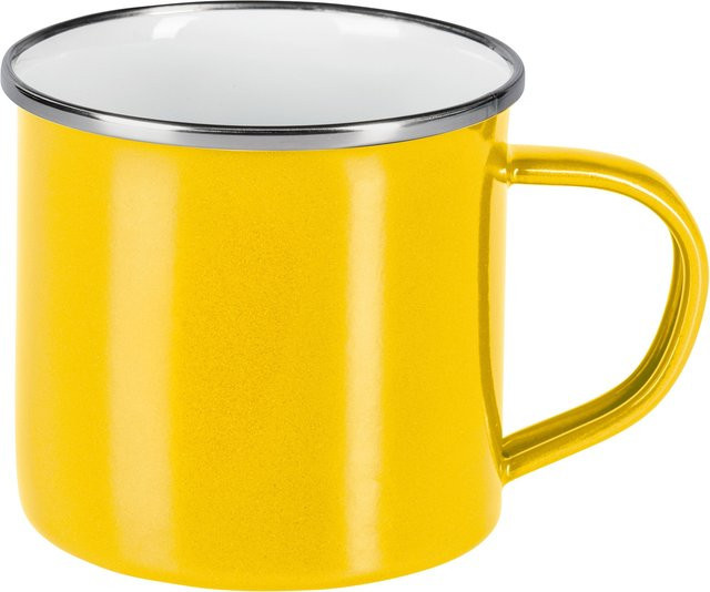 Genialo Emaille-Tasse in Gelb, 350 ml - Bild 1