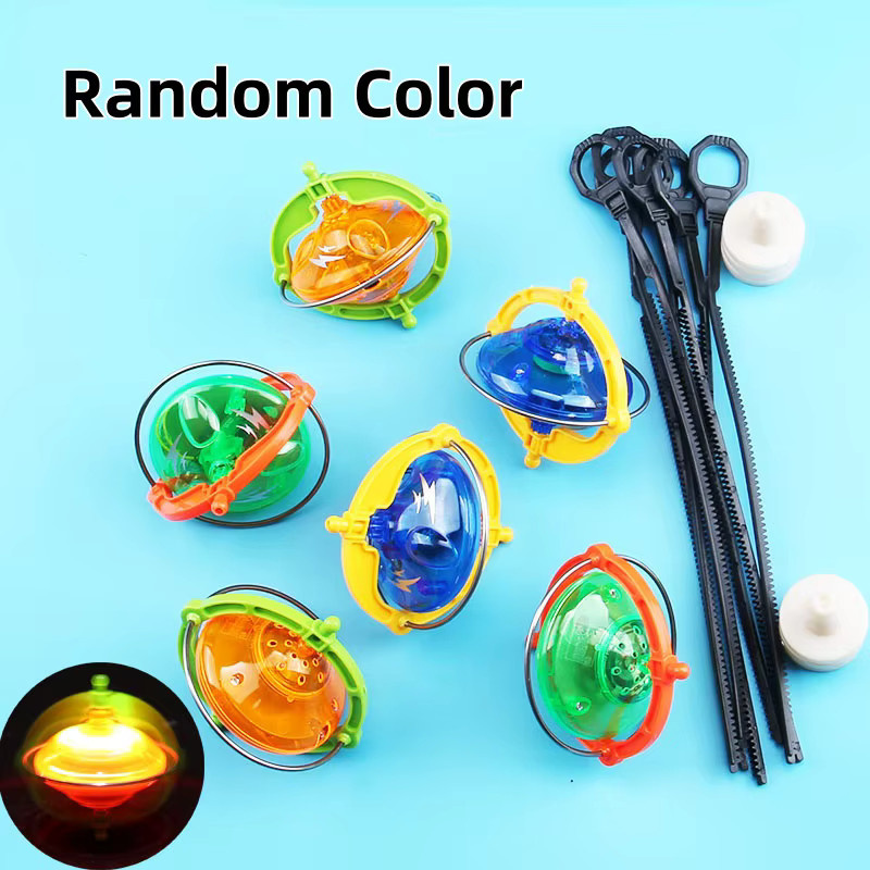GRAPMAN Magisches leuchtendes Gyroskop, Pull-up-Gyro-Laser, blinkend, mit Musik, Puzzle, Kinderspielzeug - Bild 3