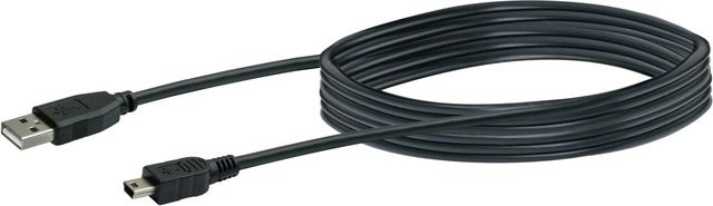 Schwaiger USB 2.0 Anschlusskabel USB-A auf Micro-USB Schwarz, 1 m - Bild 1