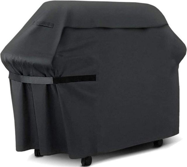 Pinxuan Grillabdeckung aus Polyester in Schwarz, winddicht und robust, B/T/H: 76 x 66 x 110 cm - Bild 1