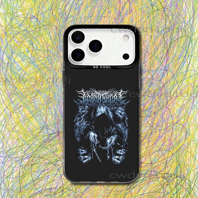 Lorna Shore Pain Remains Handyhülle für iPhone 12 bis 17 Pro Max und SE, Grau Hart Matt - Bild 1