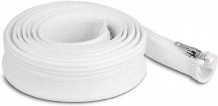 Delock Geflechtschlauch aus Polyester in Weiß, Länge: 2 m, Durchmesser: 20 mm - Bild 1