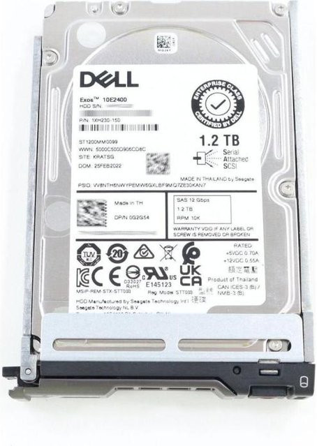 Dell HDD 1,2 TB 2,5 Zoll 10K SAS 12Gb/s Festplatte in Silber (ST1200MM0099) - Bild 1