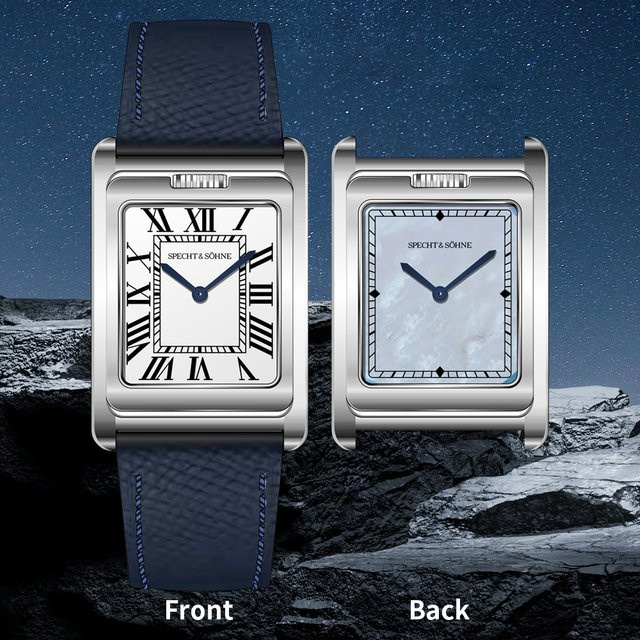 Specht & Söhne Armbanduhr, Quarz, Edelstahl, Eckig, Saphirglas, Herren - Bild 1