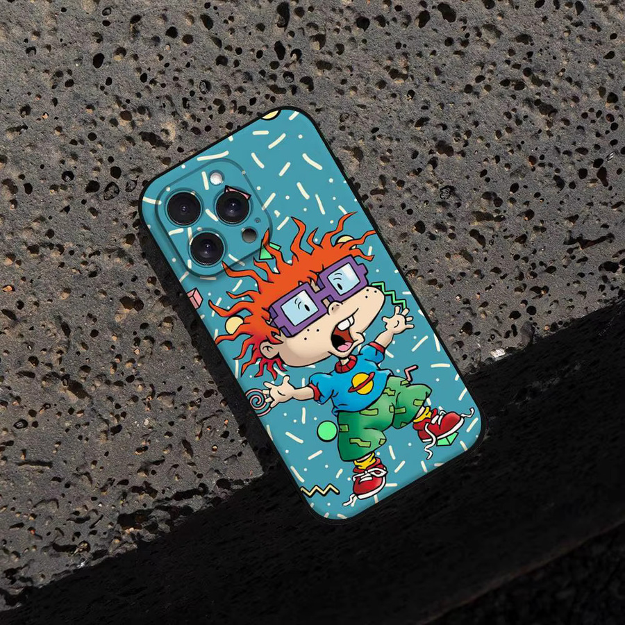 Schwarze Rugrats Cartoon Handyhülle für Apple iPhone 11 bis 17 Pro Max und Modelle - Bild 6